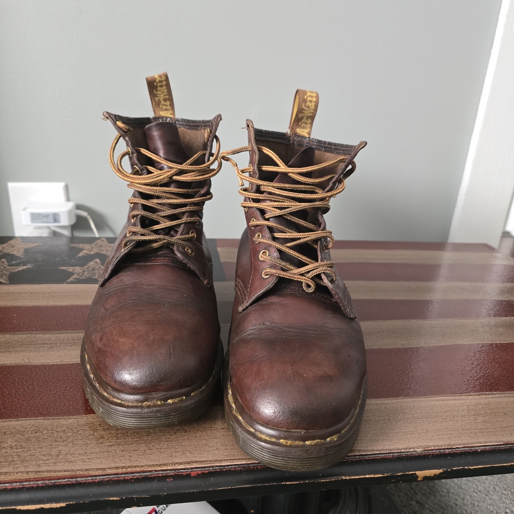 Dr. Martens Dark Brown Leather Boots